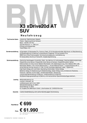 BMW X3 view 3