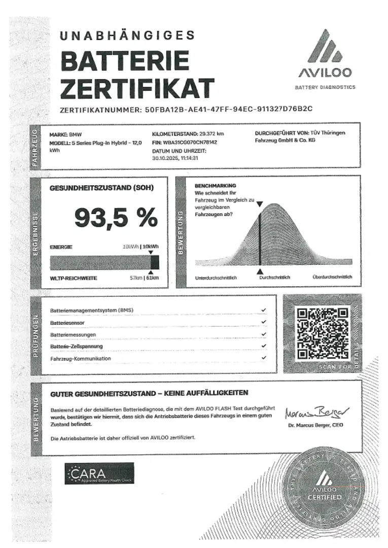 BMW 530 e xDrive Touring //M-Sport Laser ACC Luft AHK H&K Bleu - 2