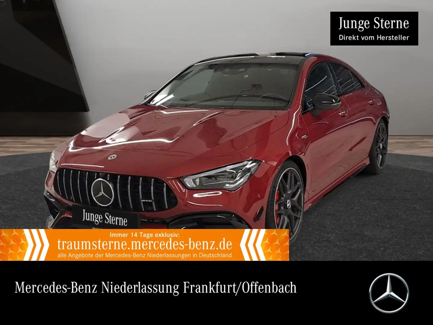 Mercedes-Benz CLA 45 AMG CLA 45 S 4M DRIVERS+PANO+360°+MULTIBEAM+BURMESTER Rot - 1