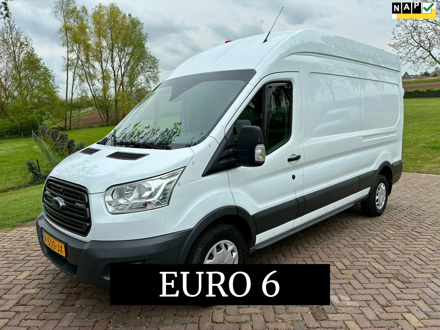 Ford Transit 350 RWD 2.0 TDCI 131pk EURO 6 L3H3 AIRCO CRUISE 28 Wit - 1
