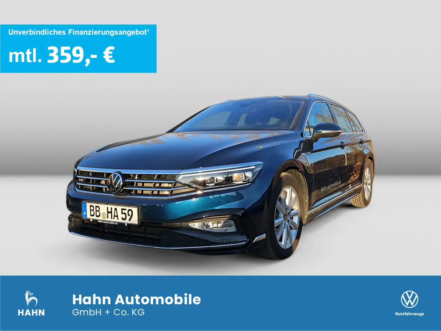 Volkswagen Passat Variant Elegance 2,0TSI 190PS DSG AHK DCC Blau - 1