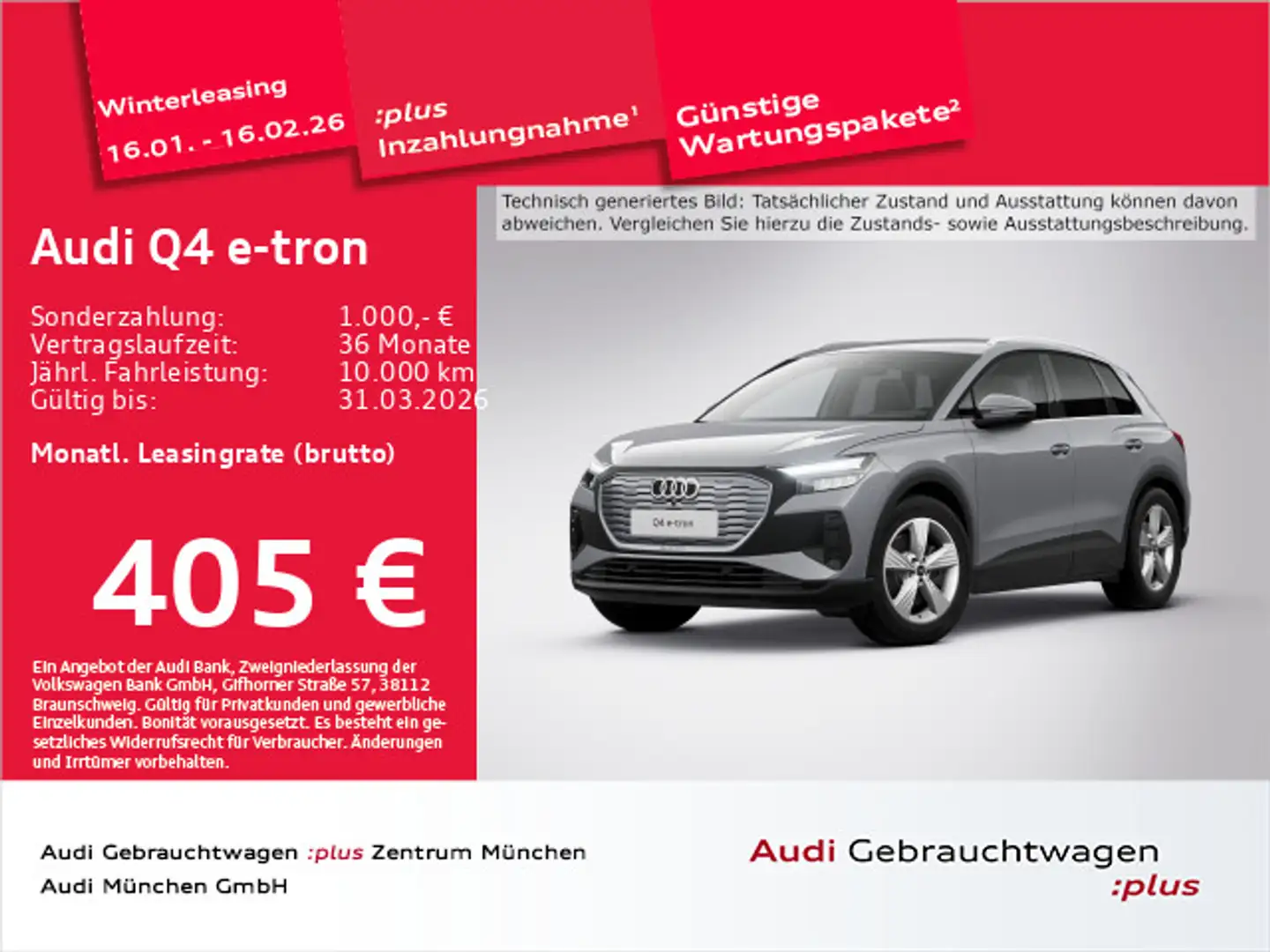 Audi Q4 e-tron 45 qu. Virtual+/HUD/Navi+/Privacy/AHK/ Grau - 1