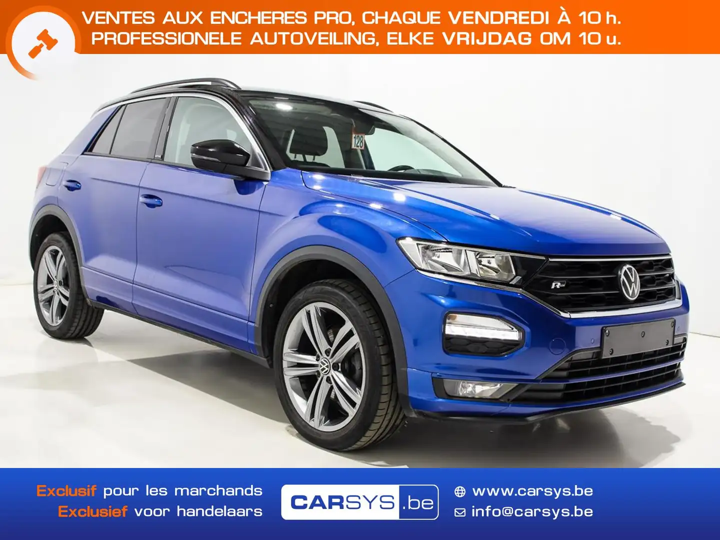 Volkswagen T-Roc 2.0 TDI 115  RADAR - GPS - CARPLAY - JA18 Bleu - 1