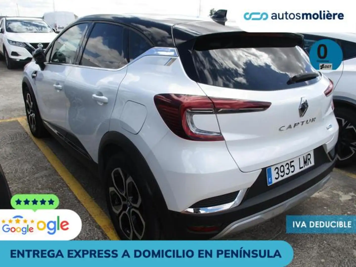 Renault Captur E-TECH Híbrido Enchufable SL 117kW Blanco - 2