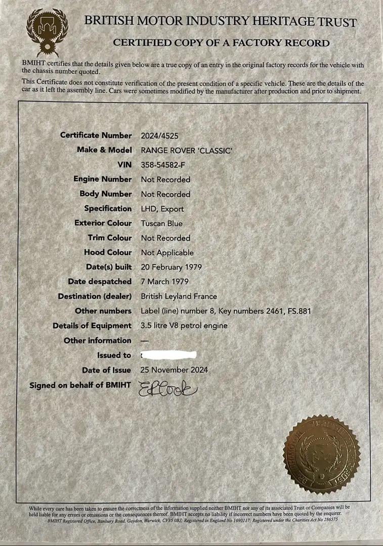 Land Rover Range Rover Classic Bleu - 2