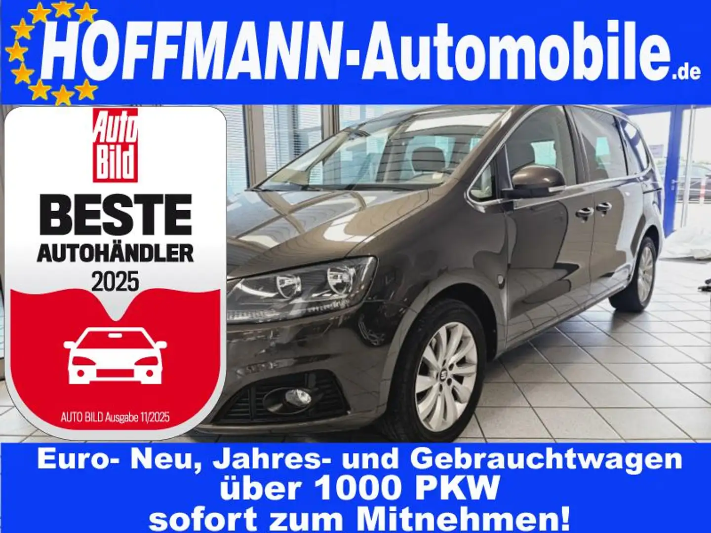 SEAT Alhambra Style AHK,Kamera,Sitzheizung,PDC 2x Braun - 1