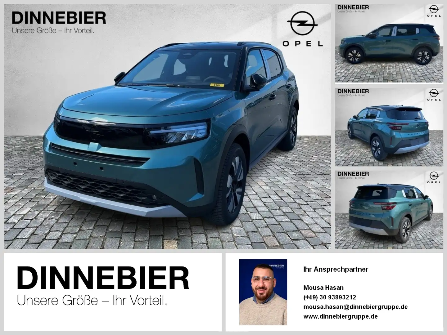 Opel Frontera Electric *PDC+KAMERA+LED+SITZHEIZUNG* Grün - 1