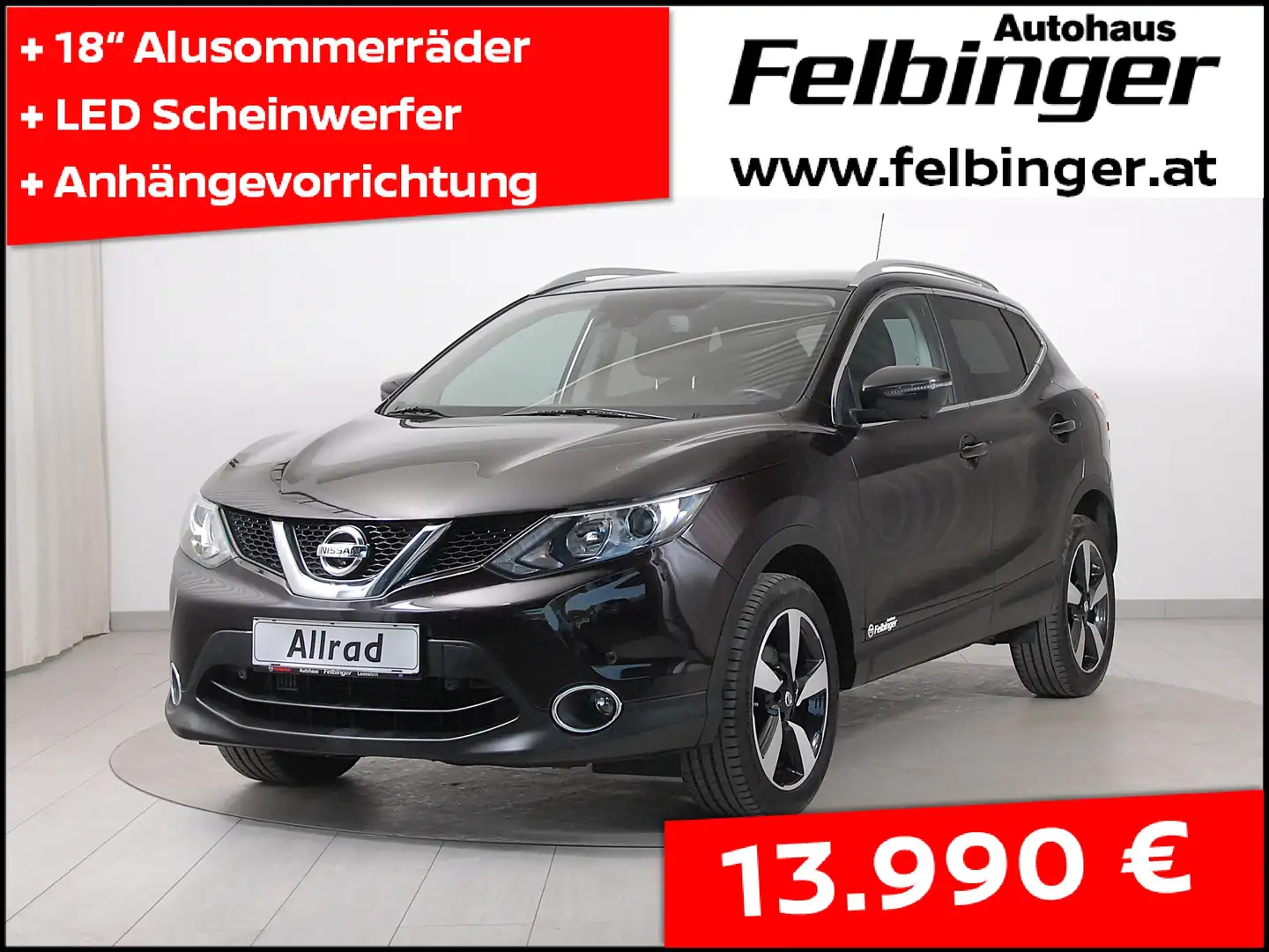 Nissan Qashqai 360° 1.6 dCi 4x4 *Navi, Sitzh, LED-Scheinw.* Violett - 1