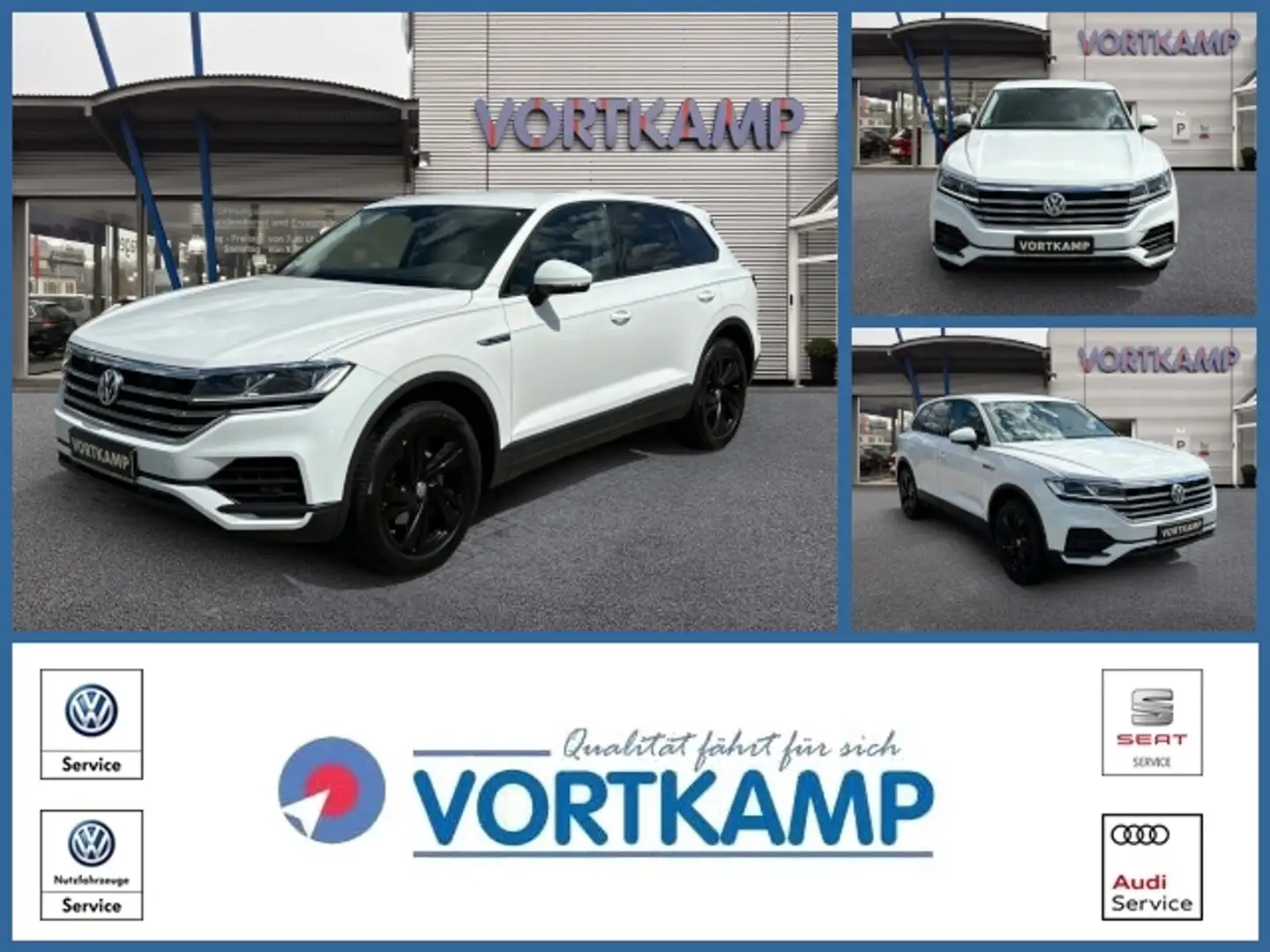 Volkswagen Touareg 4Motion 3.0 TDI AHK/LEDER/DAB+/LED Blanc - 1