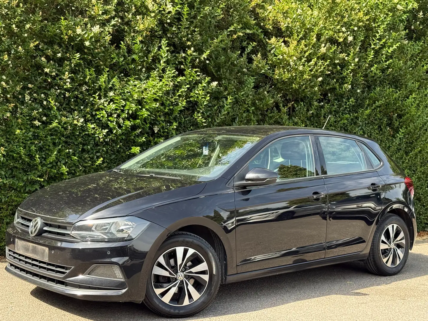 Volkswagen Polo 1.0 TSi+NAVI+AIRCO+JANTES+EURO 6D-T Zwart - 1