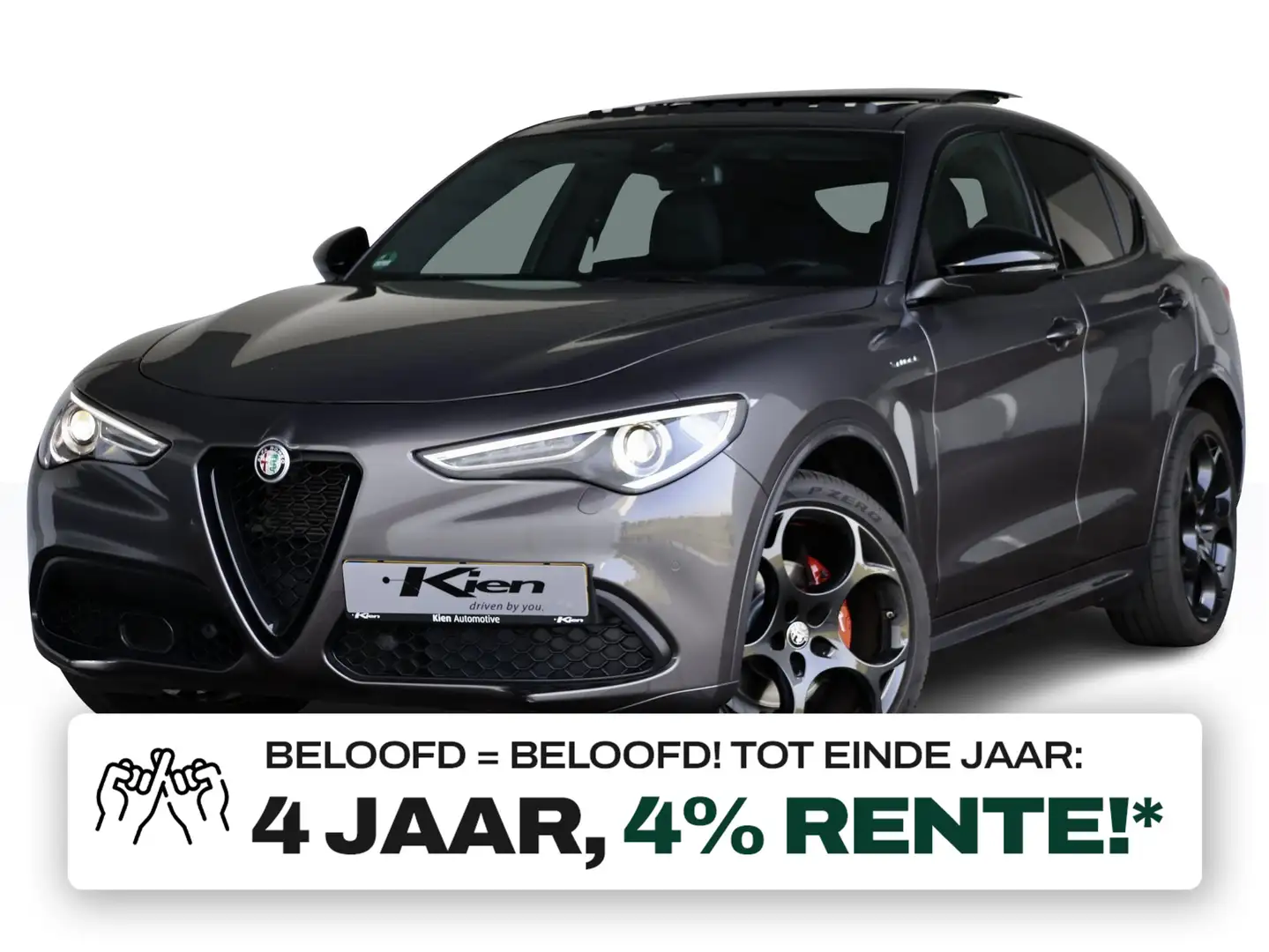 Alfa Romeo Stelvio 2.0 T AWD Veloce 280pk | Pano-dak | 21"| Stoel & s Gris - 1