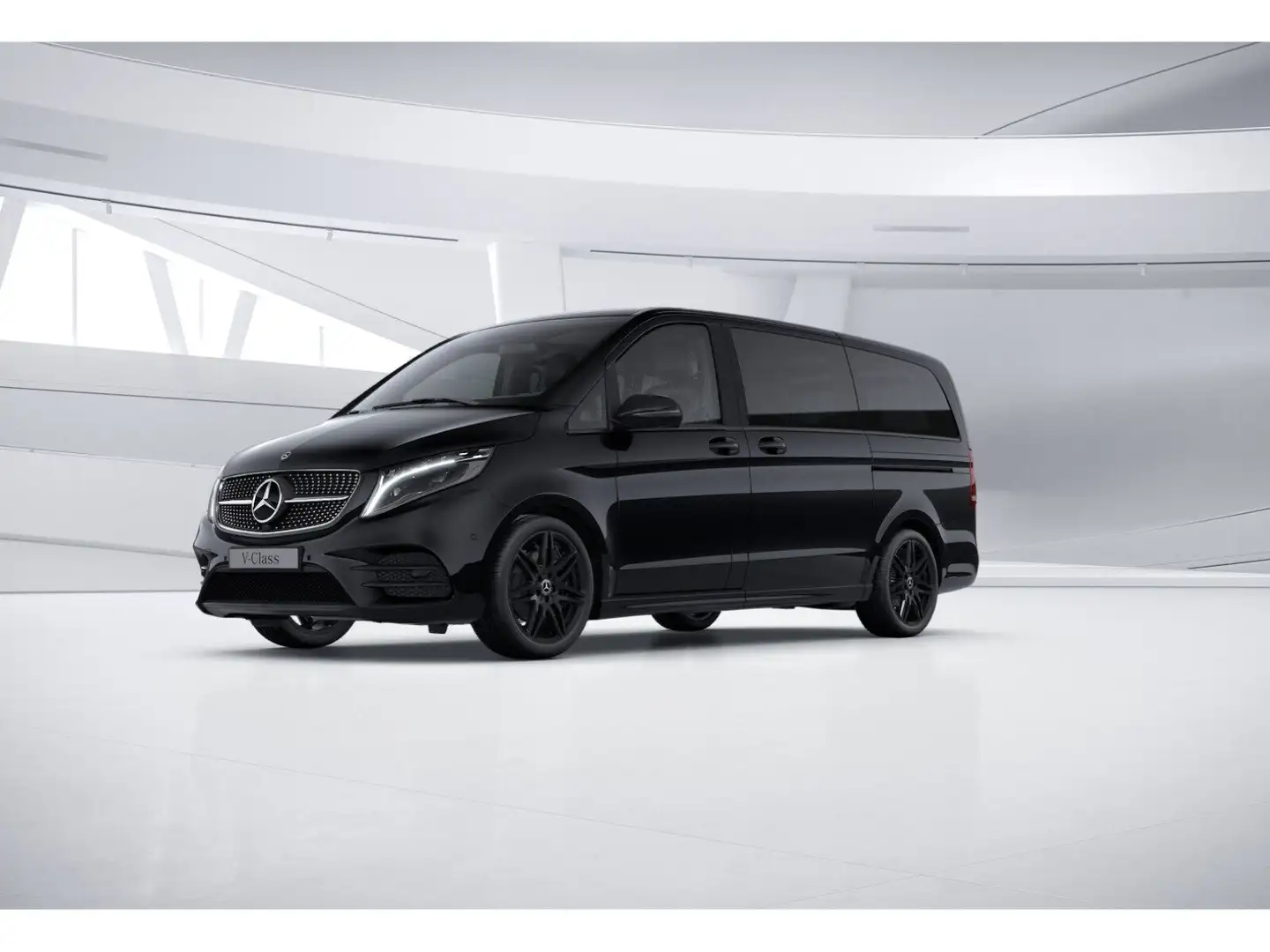 Mercedes-Benz V 300 d 4MATIC AVANTGARDE Lang 7-Sitze,AHK 2,5t Schwarz - 1