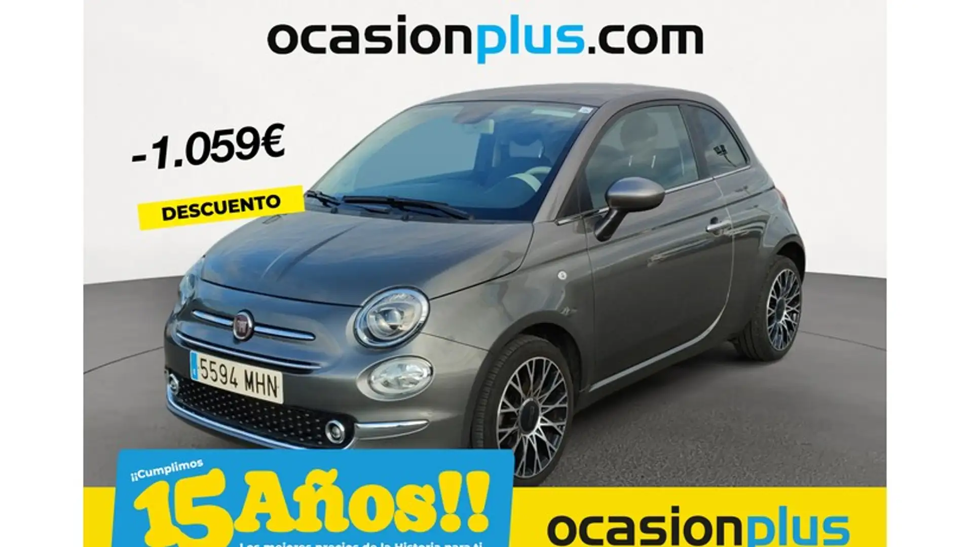Fiat 500 1.0 Hybrid Dolcevita 52kW Grigio - 1