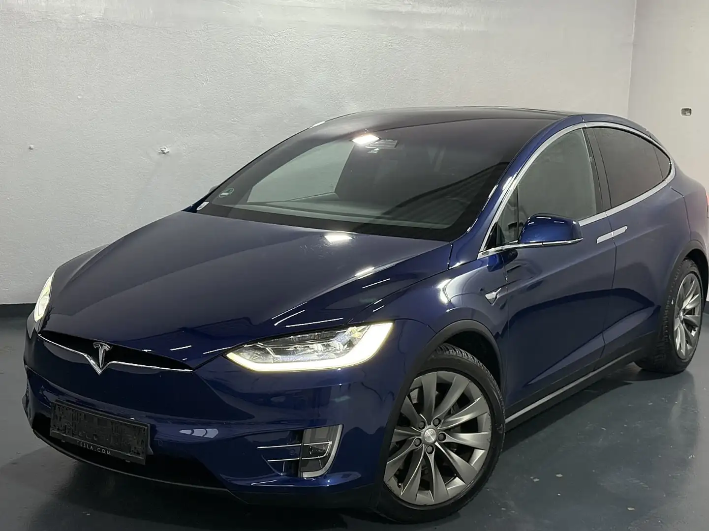 Tesla Model X 75D 75kWh (mit Batterie) *2.BESITZ* *TOP-GEPFLE... Blau - 2