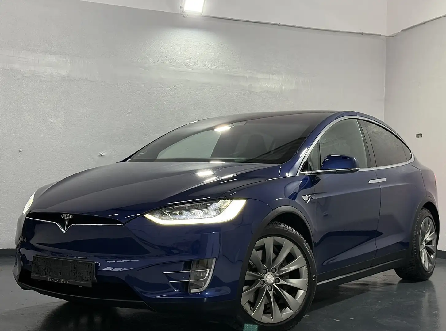 Tesla Model X 75D 75kWh (mit Batterie) *2.BESITZ* *TOP-GEPFLE... Blau - 1