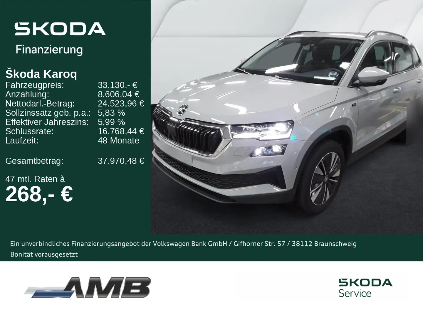 Skoda Karoq Tour 1.5 TSI DSG/Lodge/AHK/Matrix/Pano/360 Grau - 1