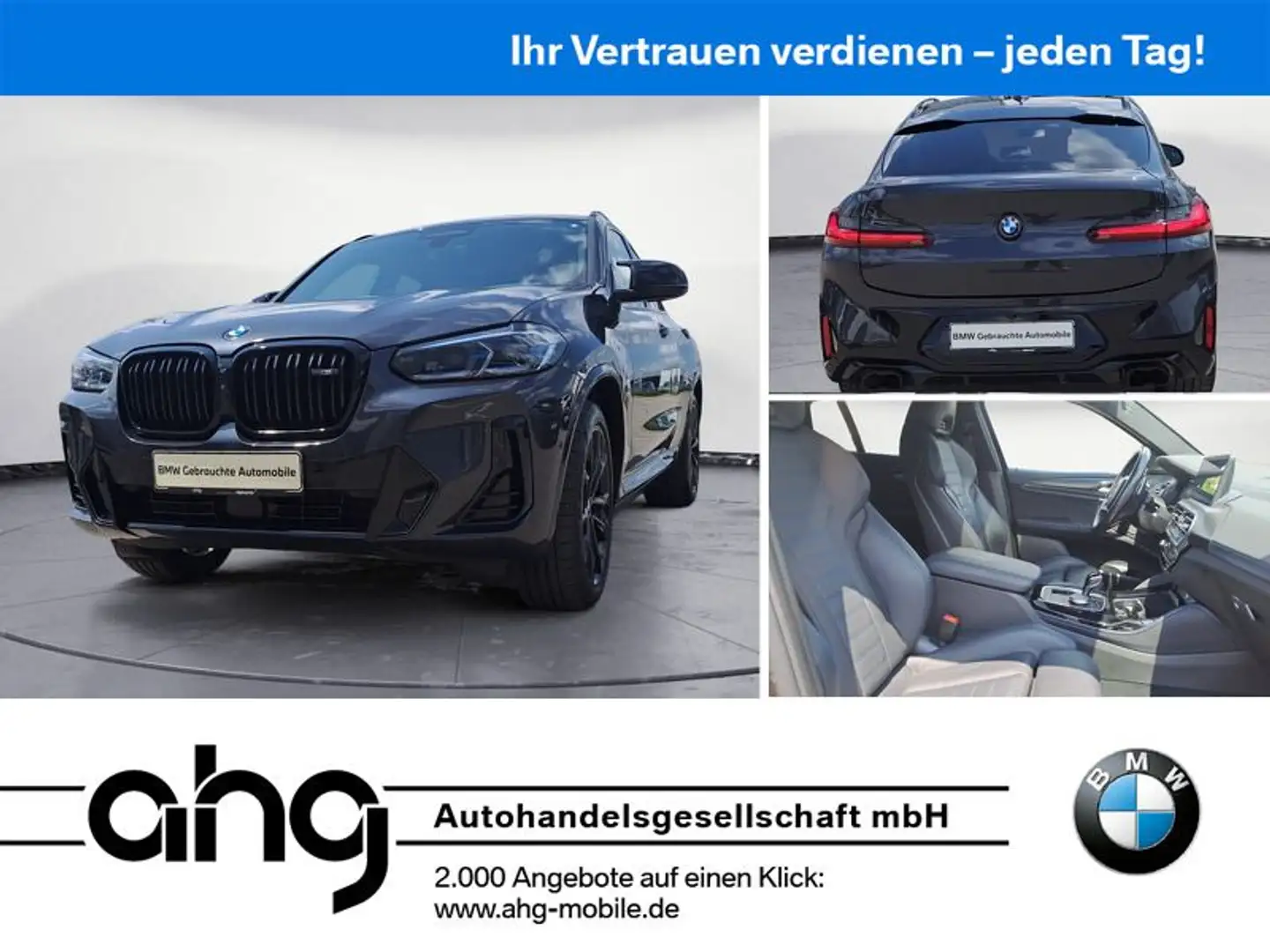 BMW X4 M d AT Panorama,Standheizung, Driving A. pro Szary - 1