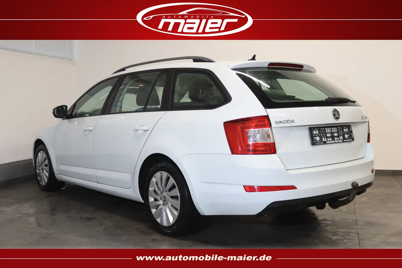 Skoda Octavia 2.0 TDI Ambition-Tempo-Klima-AHK-SHZ-DAB Weiß - 2