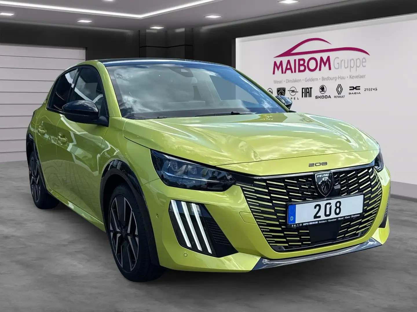 Peugeot 208 Hybrid 136 GT Automatik Gelb - 2
