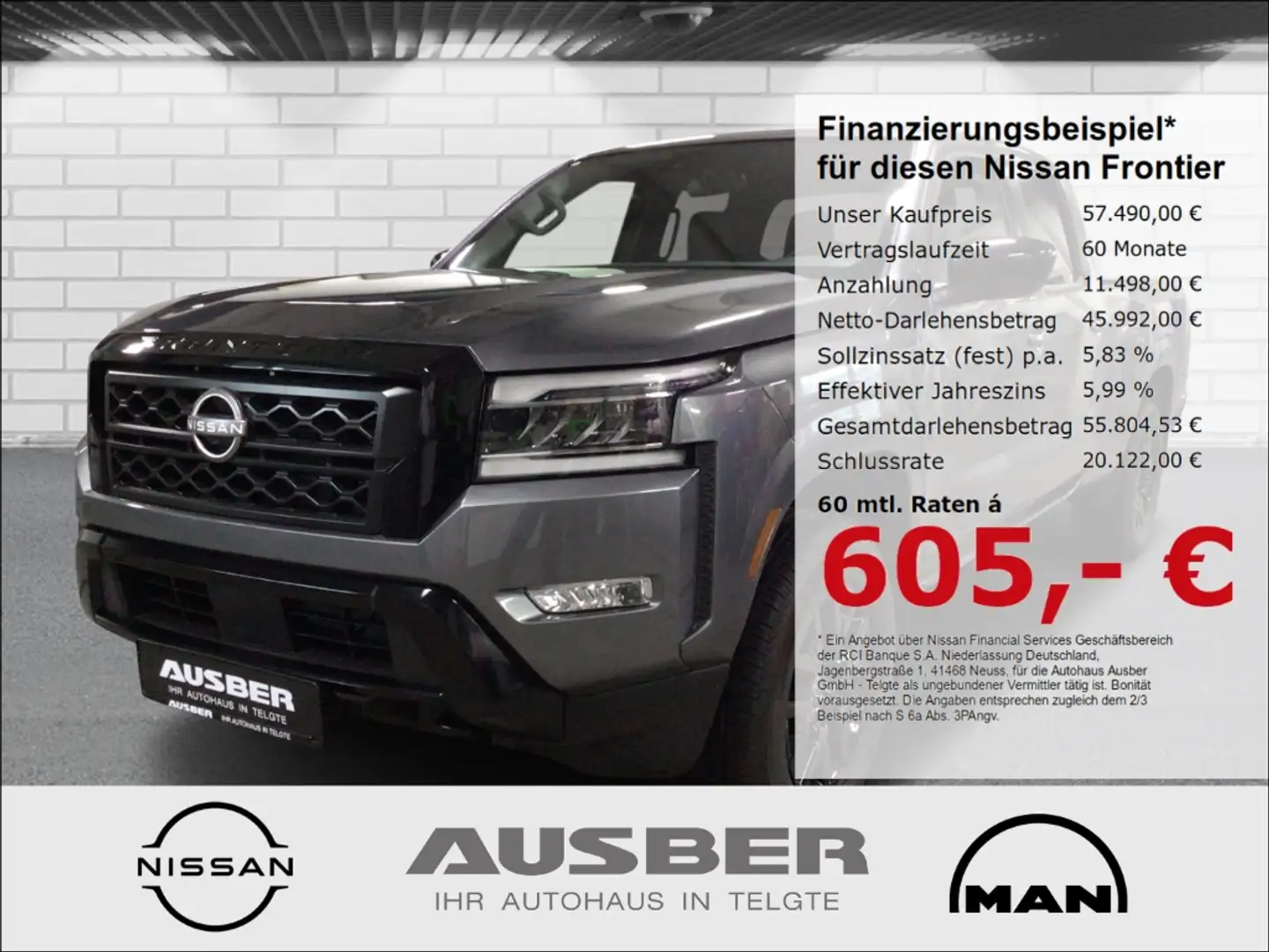 Nissan Frontier SV 4x4 CrewCab LongBed MIDNIGHT Edition Techn. und Gris - 1