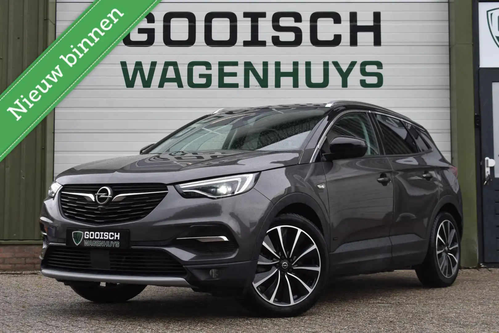 Opel Grandland X 1.6 Turbo Hybrid Elegance | Bomvol | Leder | Grijs - 1