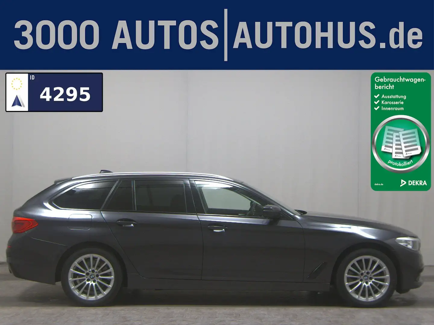 BMW 520 dA Touring Sport-Line Navi LED Pano H-K Grau - 1
