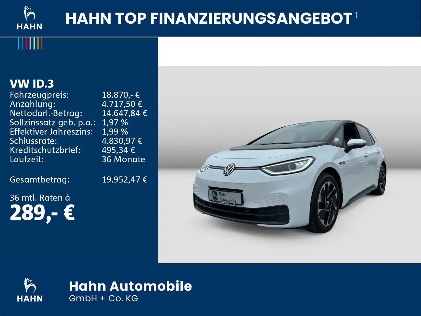 Volkswagen ID.3 Pro Business ACC Matrix Navi CAM Sitzhzg Weiß - 2