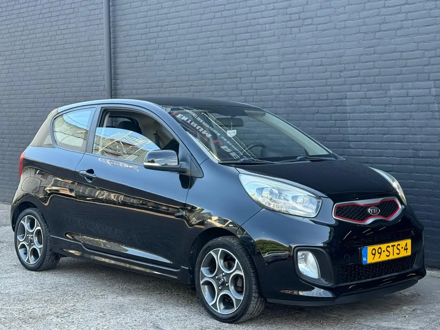 Kia Picanto 1.2 CVVT Comfort Pack ELEK RAMEN | AIRCO | NWE APK Zwart - 1