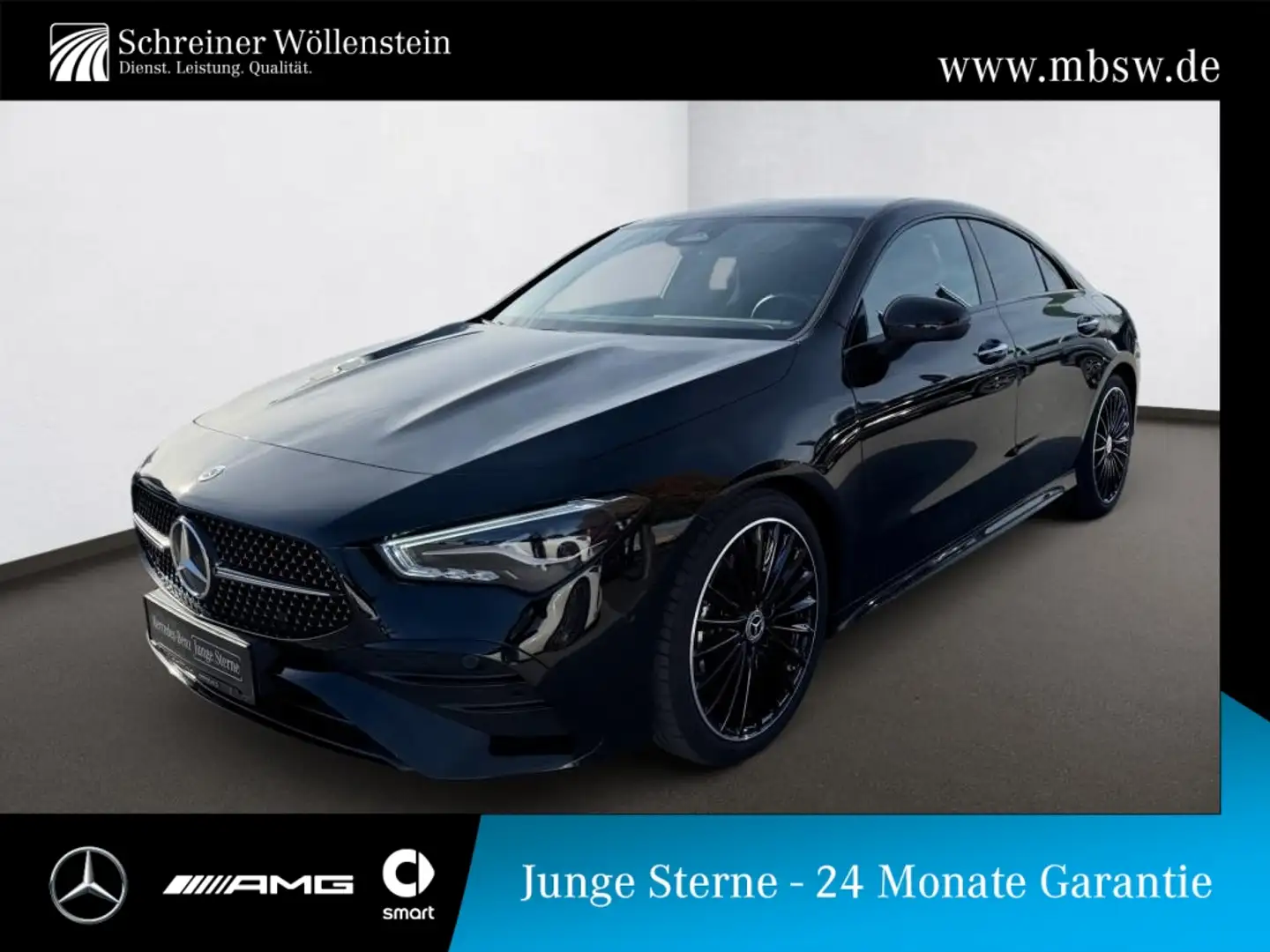 Mercedes-Benz CLA 200 Coupé AMG-Adv+*Night*19*WiP*Ambi*KeyGo* Schwarz - 1