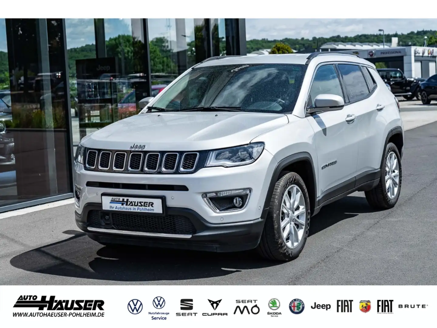 Jeep Compass Limited 1.3 MultiAir NAVI KAMERA ACC EL. HECKKL. Zilver - 1