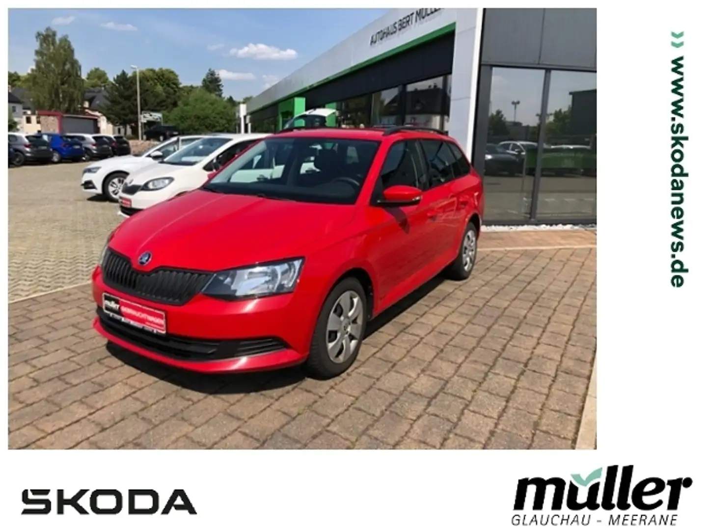 Skoda Fabia Combi Cool & Sound TSI Klima el. FH ZV Czerwony - 1