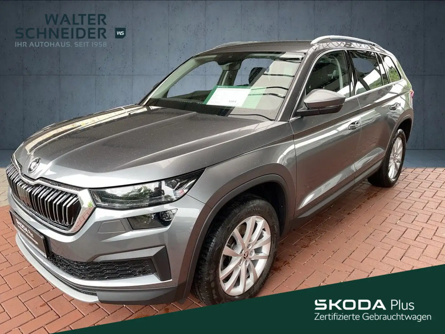 Skoda Kodiaq 2,0 TDI DSG Style 4x4 AHK Navi LED ACC SH Grau - 1
