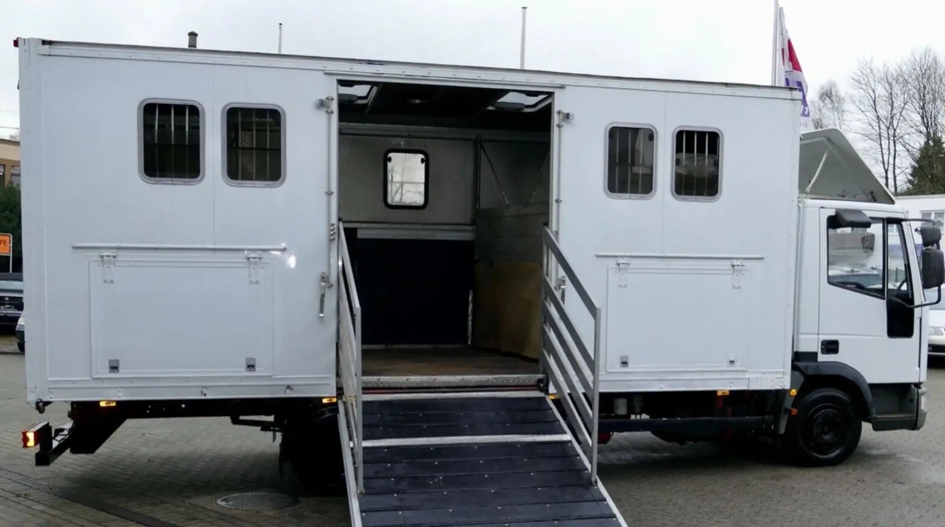 Iveco 80E15 Pferdetransport 4 Pferde 4(Grün) HU neu Weiß - 2