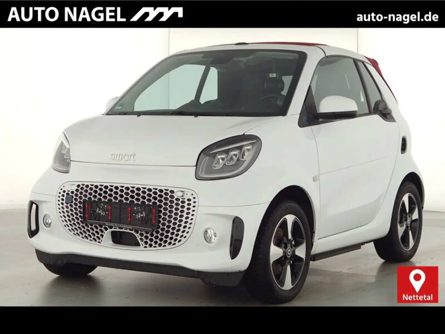 smart forTwo EQ cabrio Exclusive+22kw+Winter Paket+Kamera Klima Weiß - 1