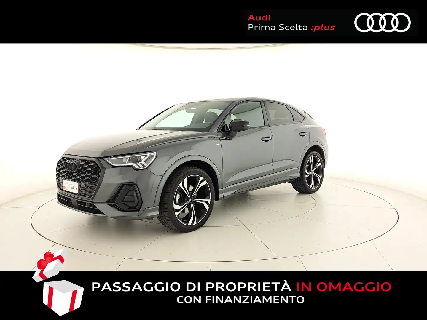 Audi Q3 sportback 35 2.0 tdi s line edition s-tronic Gris - 1