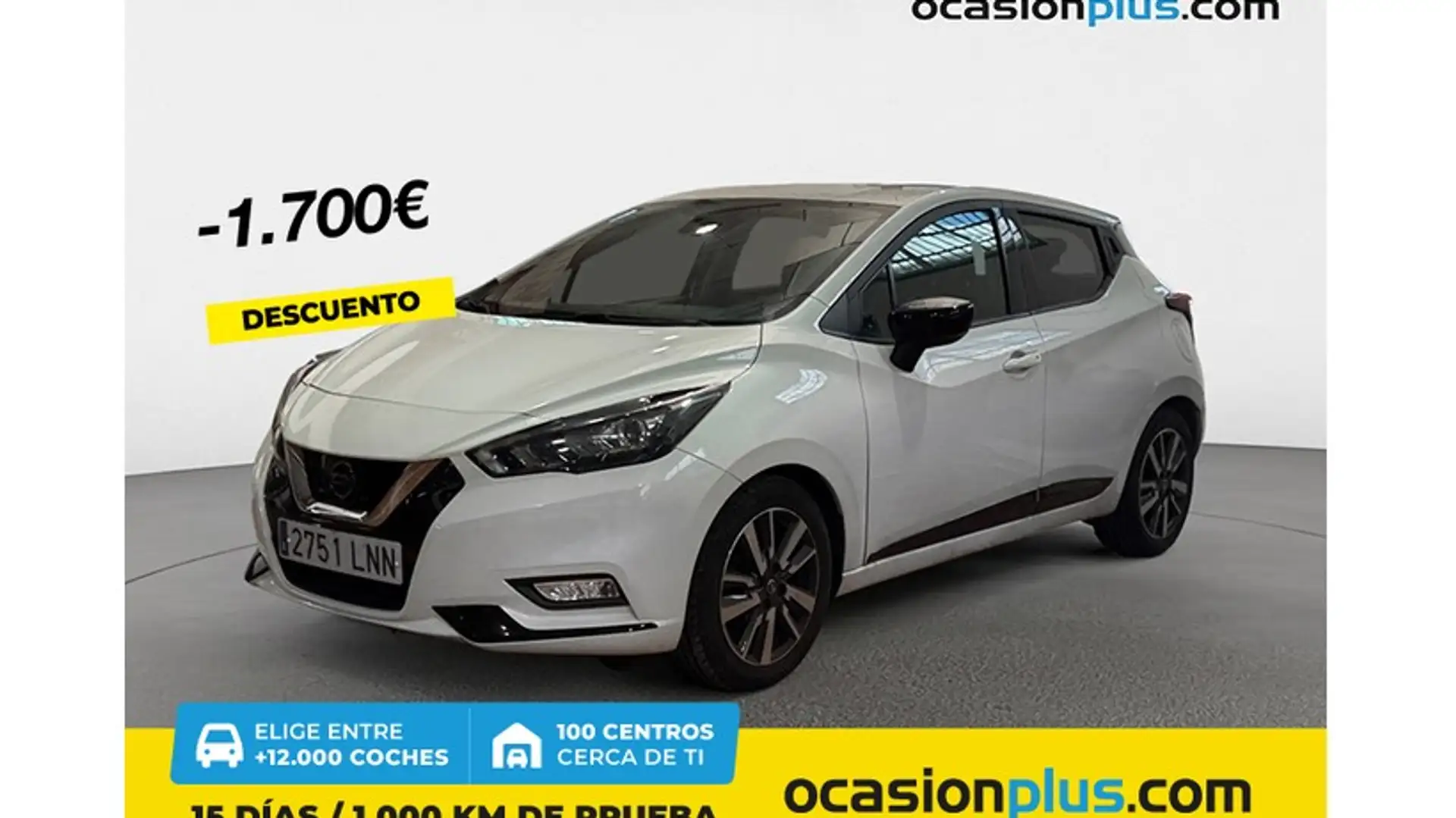 Nissan Micra IG-T N-Desing Black 92 Blanco - 1