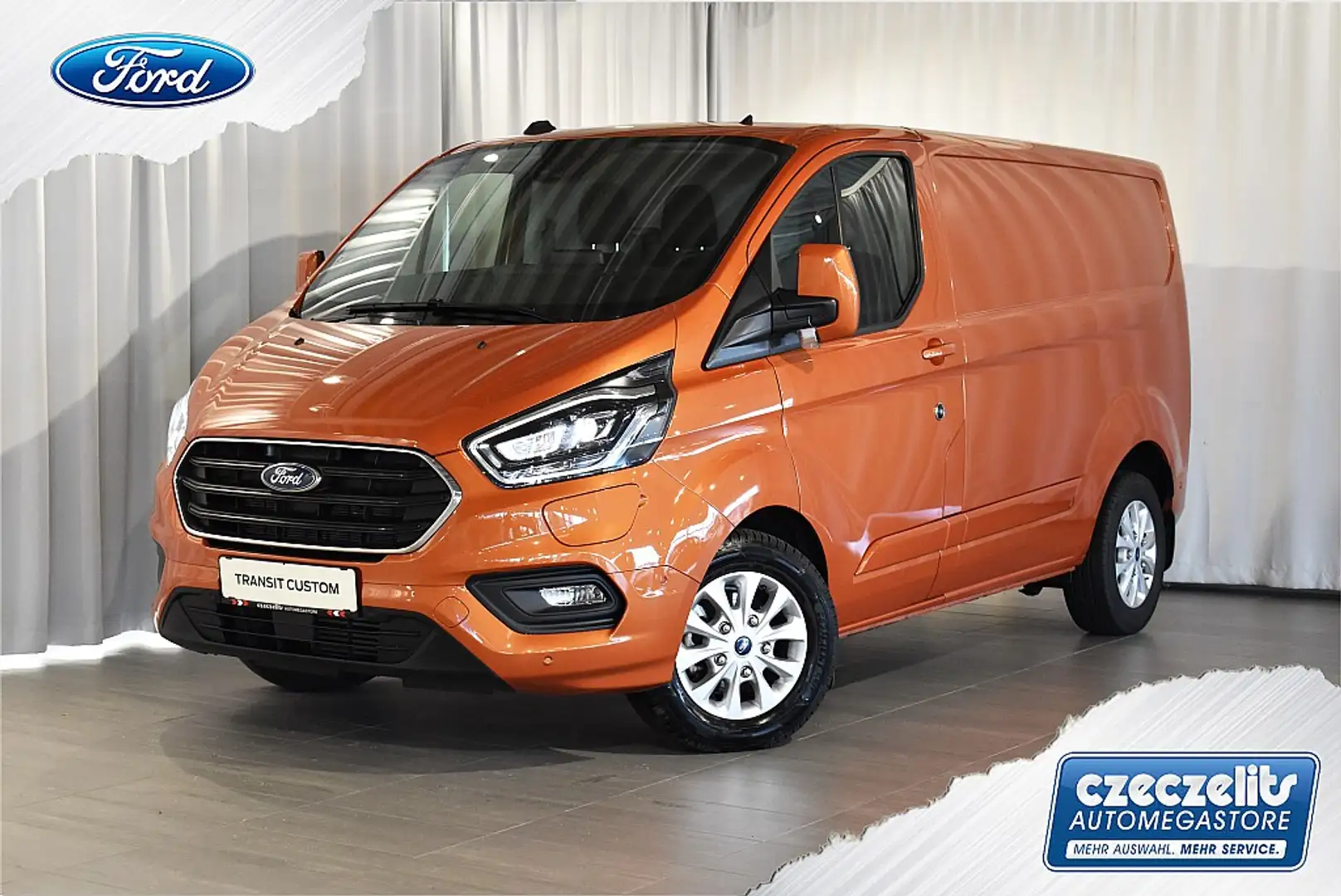 Ford Transit Custom Kasten 1,0 Eco PHEV L1H1 340 Limited Orange - 1