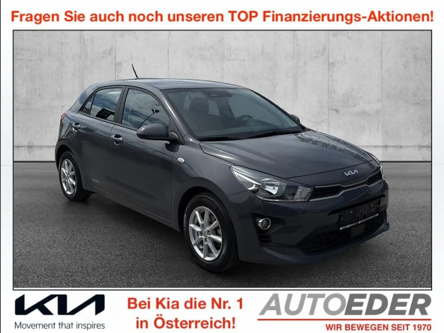 Kia Rio 1,2 DPI Titan ISG Grau - 1