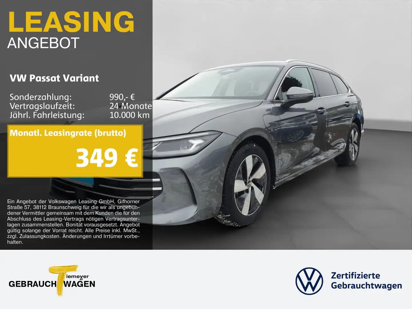 Volkswagen Passat Variant eHybrid BUSINESS HuD AHK LM17 beh Grau - 1