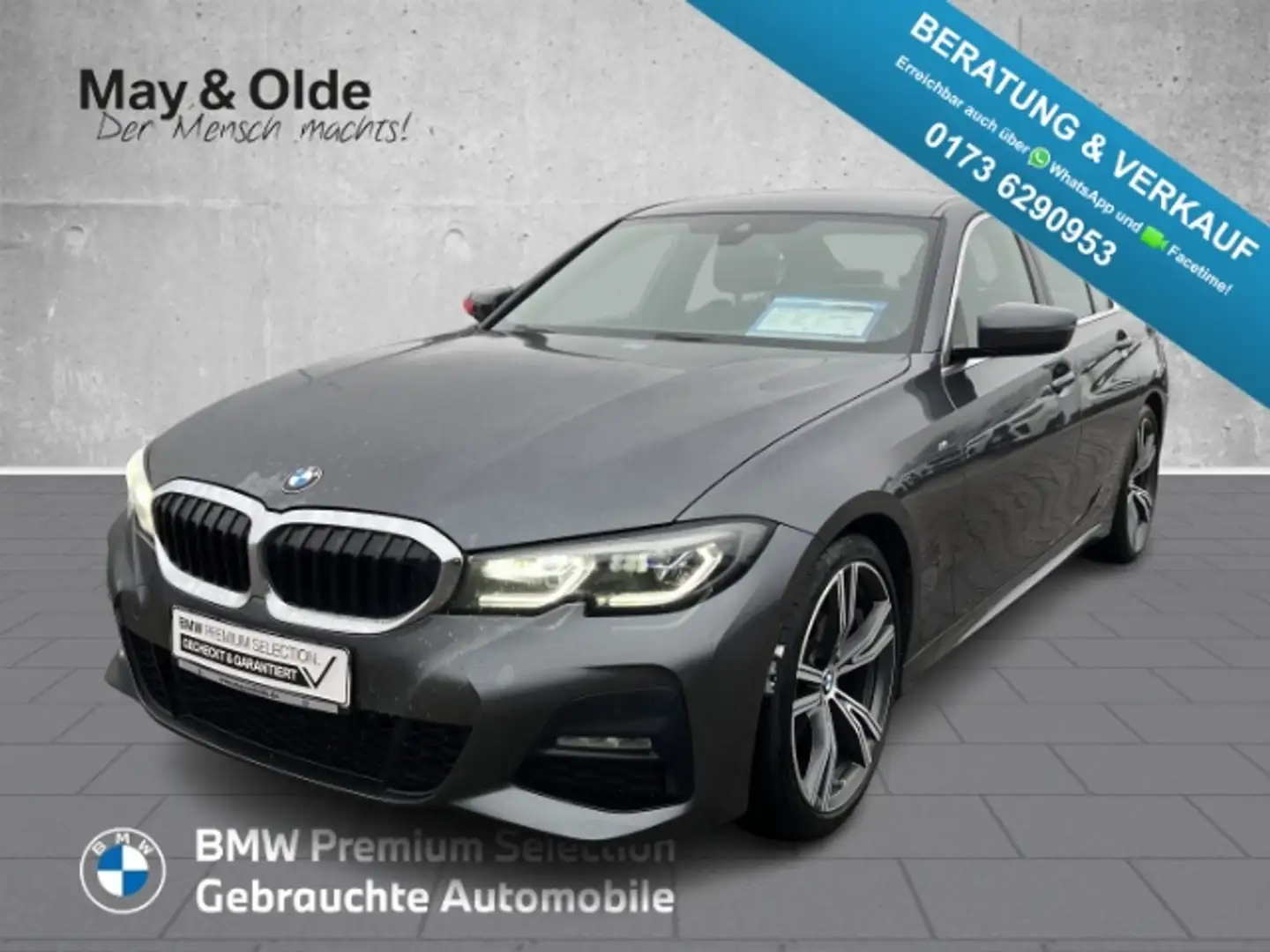 BMW 320 d Limo M Sport LEDER LASER Navi HiFi SHZ RFK DAB S Grigio - 1