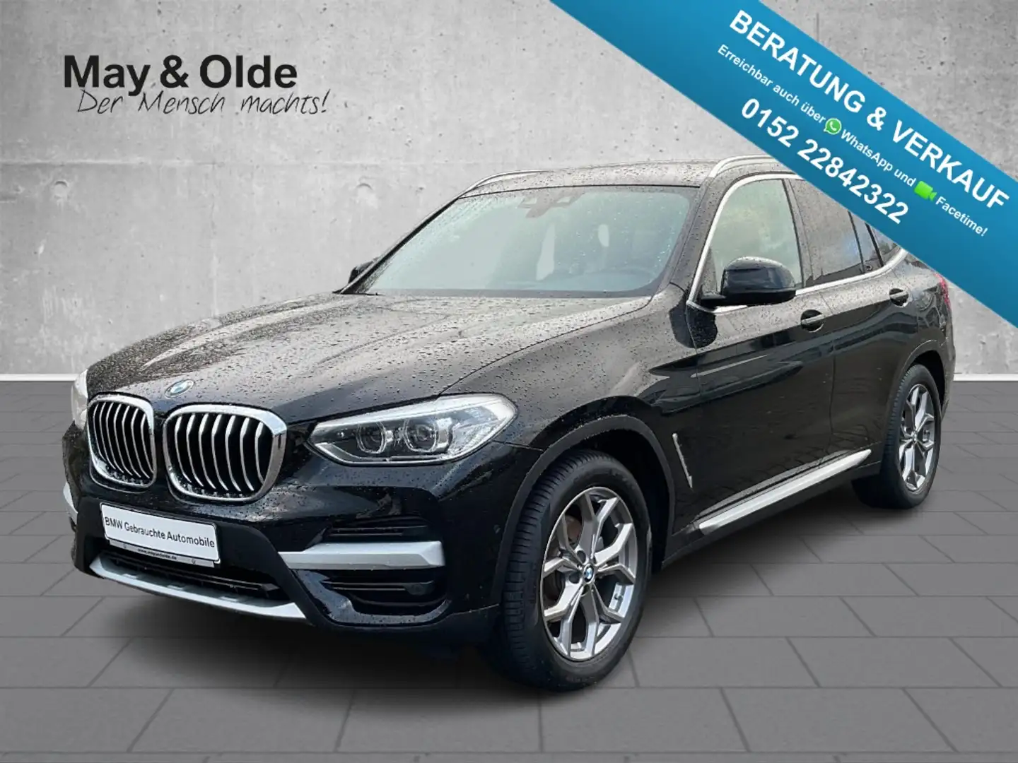 BMW X3 xDrive20d Aut xLine AHK Navi LED SHZ PDC Klimaaut Schwarz - 1