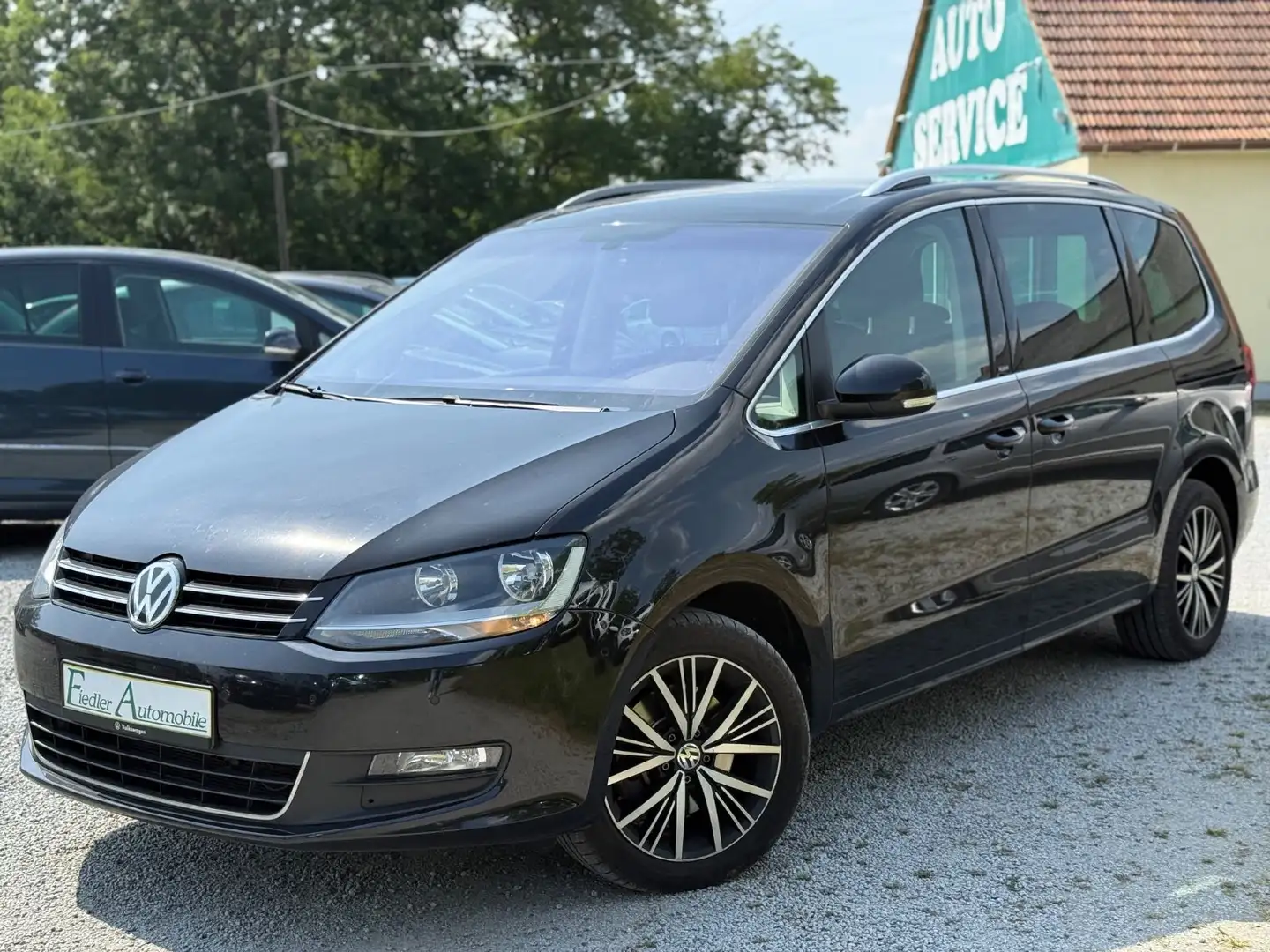 Volkswagen Sharan Allstar 2.0 TDI DSG /AHK/KLIMAAUT/NAVI Schwarz - 1