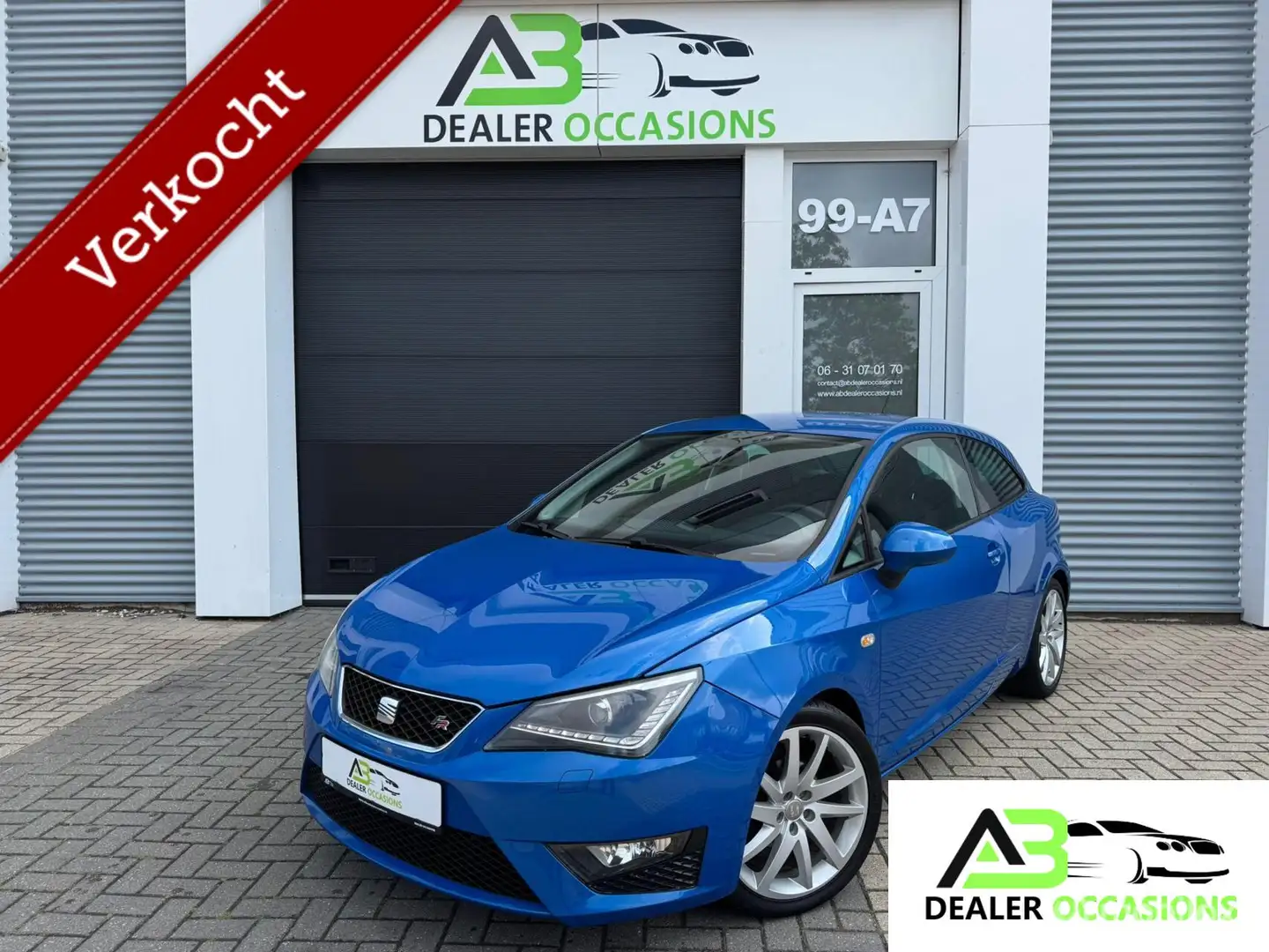 SEAT Ibiza SC 1.2 TSI FR Airco,Cruise,Xenon/Led,Apk Azul - 1