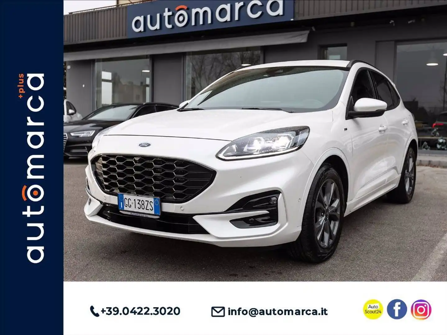 Ford Kuga 1.5 ecoblue ST-Line 2wd 120cv auto Bianco - 1