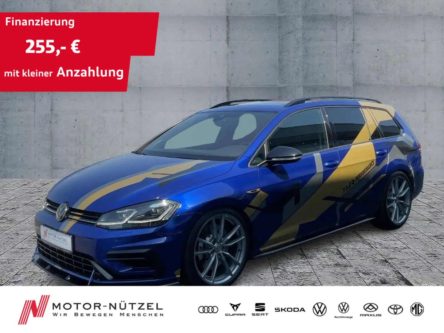 Volkswagen Golf Variant Golf VII Variant R 4M LED+NAVI+ACC+RFK+AID+PANO Blau - 1