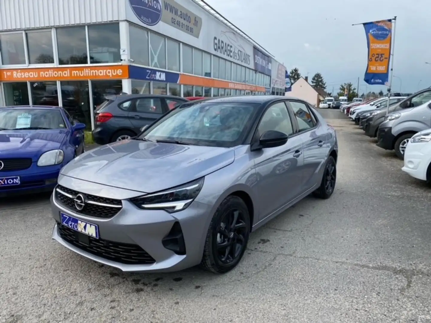 Opel Corsa 1.2i TURBO 100 S\u0026S GS LINE + CAMERA + MIRROR  Gris - 1