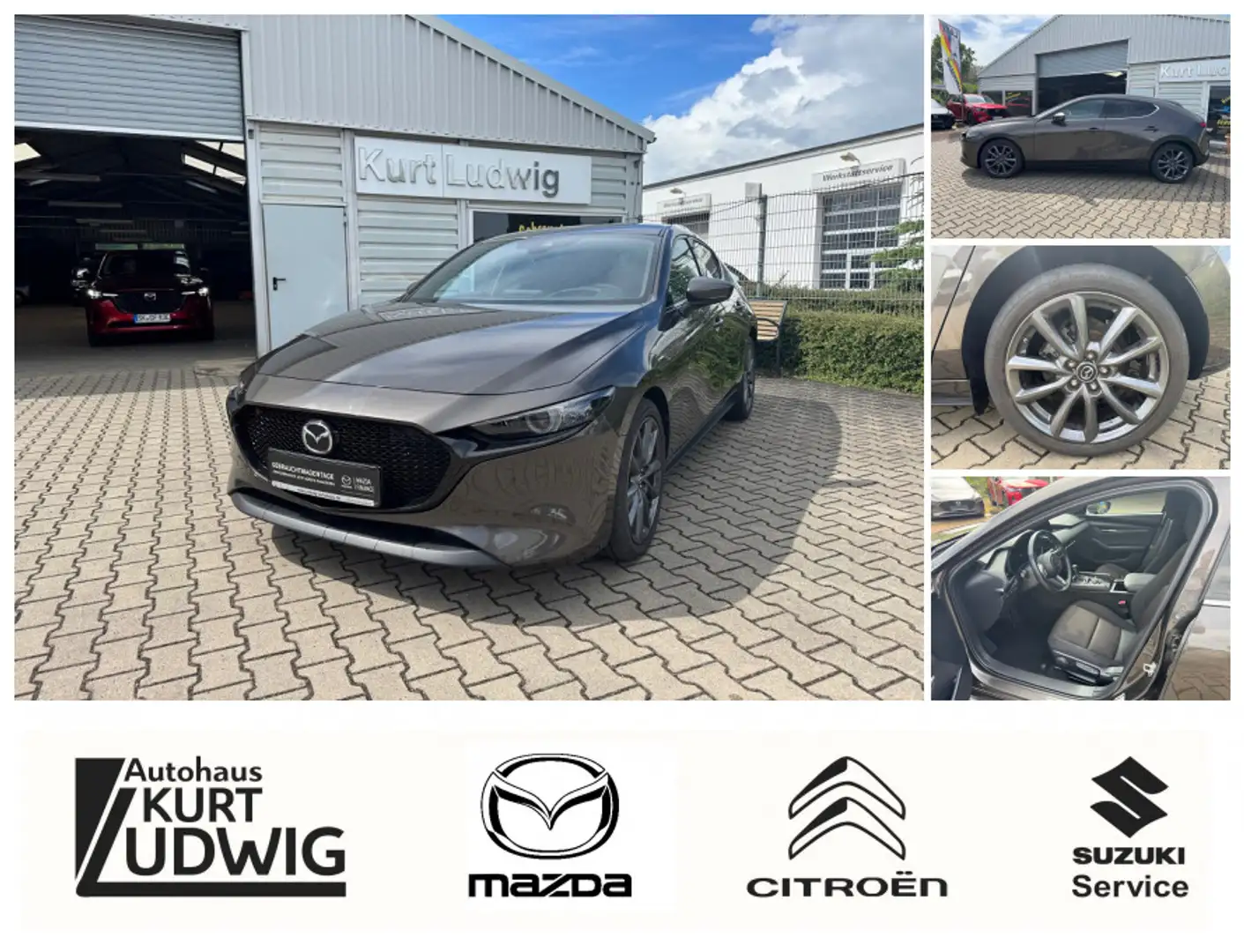 Mazda 3 SKYACTIV-X 2.0 M Hybrid 6AG SELECTION DES-P Grau - 1