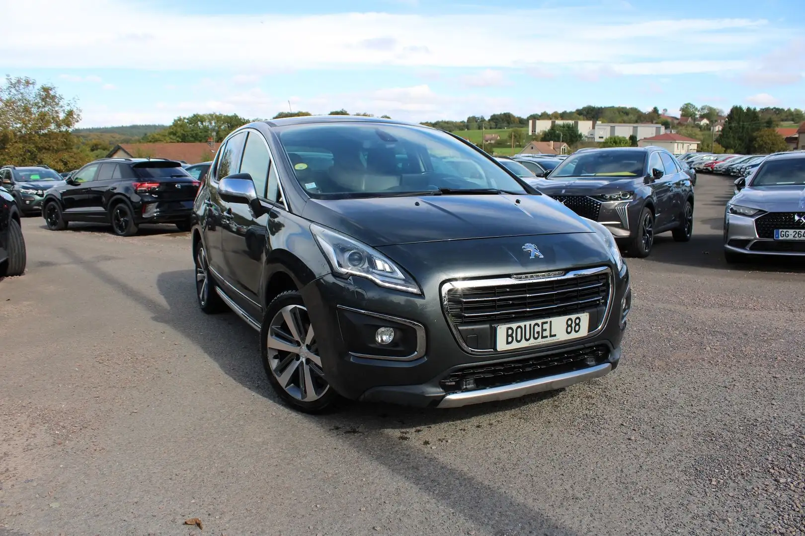 Peugeot 3008 FELINE 2L HDI 160 CV GPS 3D XÉNON+LED JA 18 USB TOIT PANO RÉGULATEUR BOITE AUTO Gris - 1