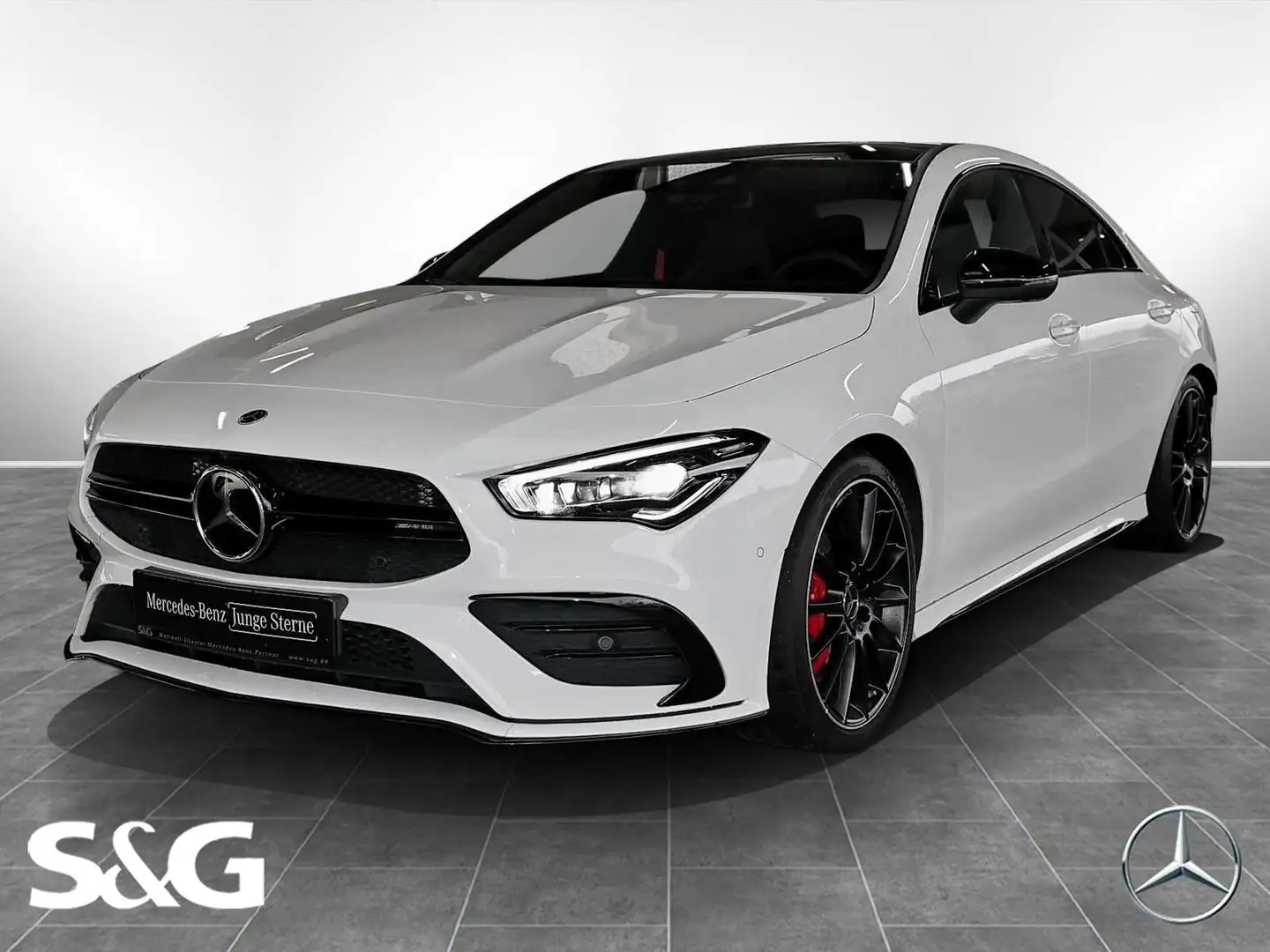 Mercedes-Benz CLA 35 AMG 4M Coupé AMG PANO+DISTRO+MEMORY+19" Weiß - 1