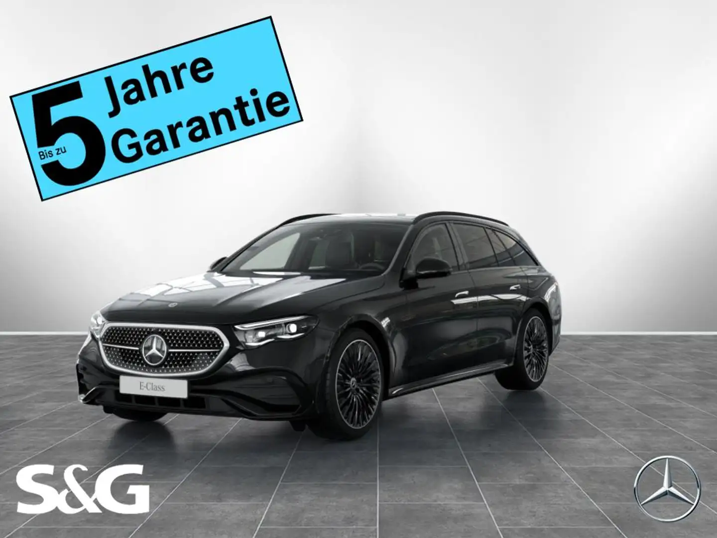 Mercedes-Benz E 220 d 4M T AMG 360°+DIG-LED+Pano+AHK+Distronic Schwarz - 1